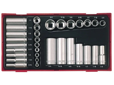 Teng TTAF32 Regular/Deep Socket Set, 32 Piece - 1/4 & 3/8in Drive – – Now available at MTN Shop UK.