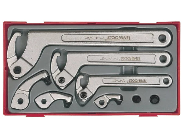 Teng TTHP08 Hook & Pin Wrench Set, 8 Piece – – Now available at MTN Shop UK.