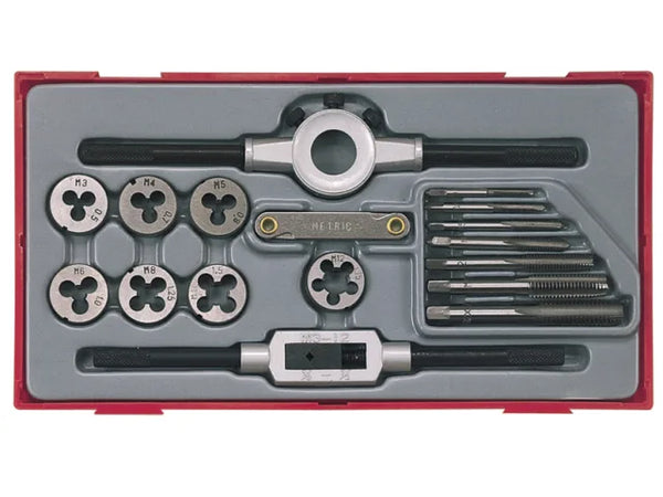 Teng TTTD17 Rethreading Tap & Die Set, 17 Piece – – Now available at MTN Shop UK.