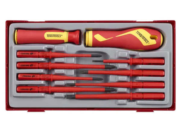 Teng Insulated Interchangeable Blade Screwdriver Set, 10 Piece – – Now available at MTN Shop UK.