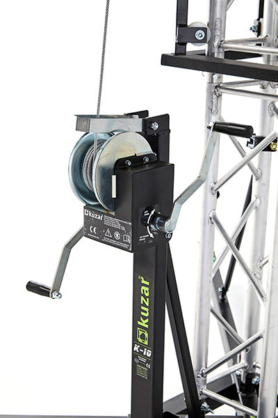 Kuzar K-10 truss tower lift non-slip adjustable outrigger leveling foot - imagen 5