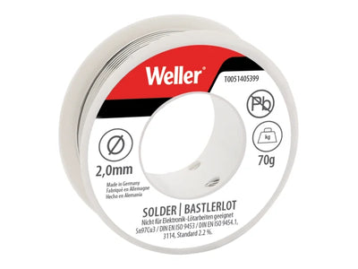Weller Electronic Lead-Free Solder Sn97Cu3, 2mm 70g – – Now available at MTN Shop UK.