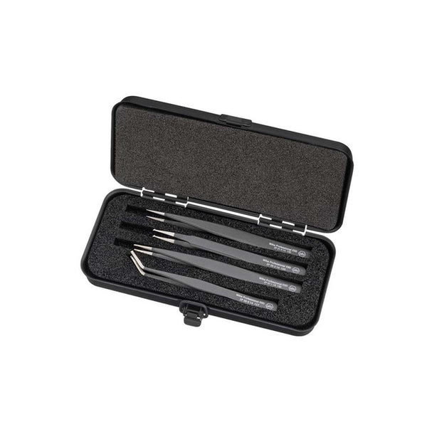 Wiha Professional ESD SMD Tweezer Set, 4 Piece – – Now available at MTN Shop UK.
