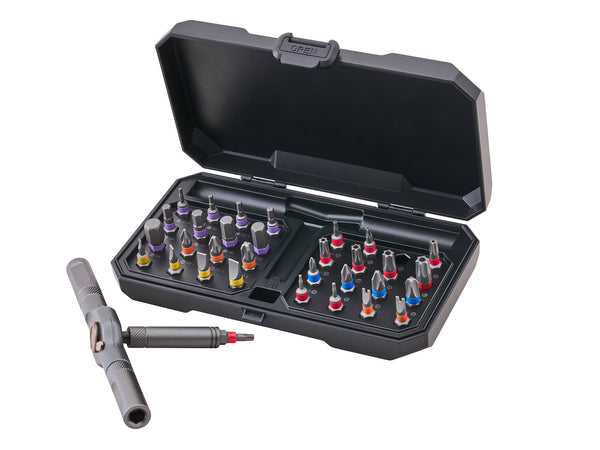 Faithfull - Faithfull Multi-Palm Ratchet Driver Set - Precision screwdriver set with multiple interchangeable bits.