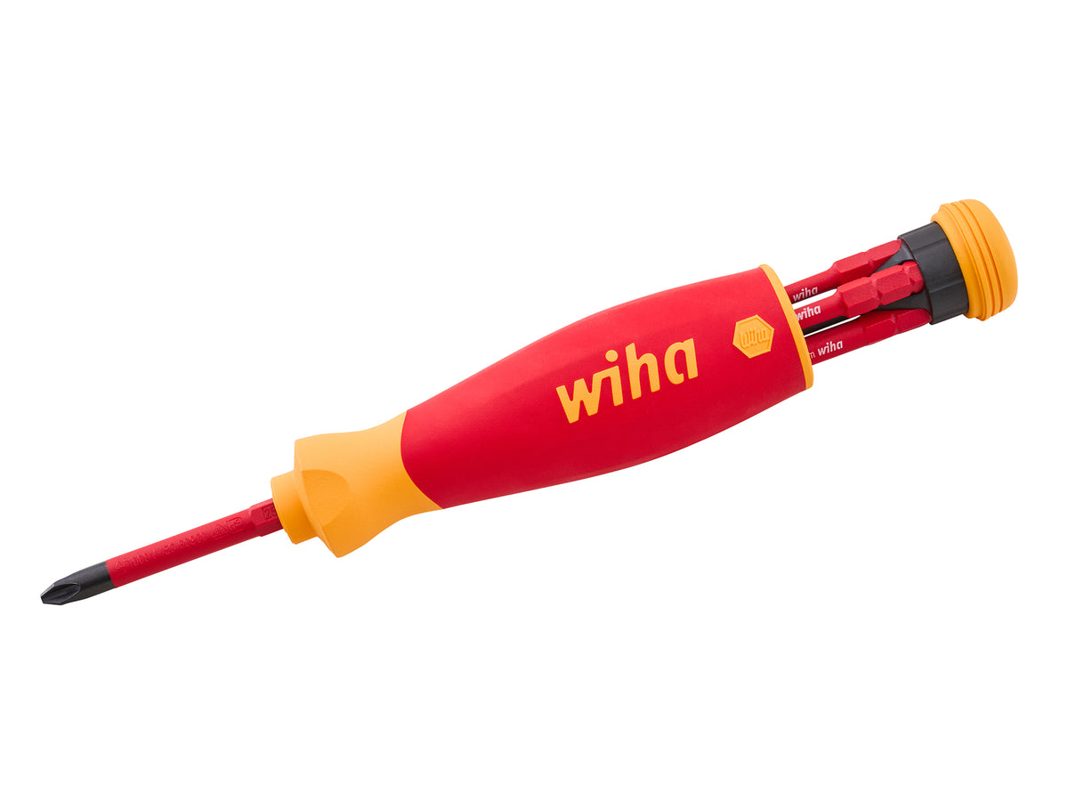 Wiha - Wiha 6 Piece Slimfix VDE Screwdriver Set - Wiha insulated screwdriver with interchangeable bits. - imagen 2