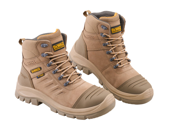 DeWalt - DeWalt Stone Waterproof Work Boots - Tan steel-toe work boots with rugged soles.