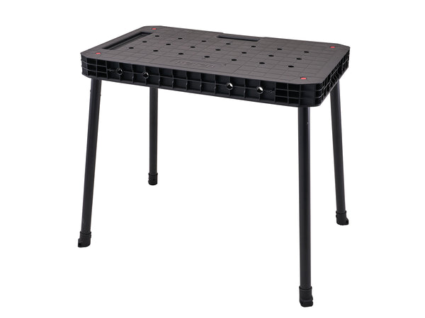 Keter - Keter Ultimate Workbench - Black plastic folding workbench with sturdy legs.