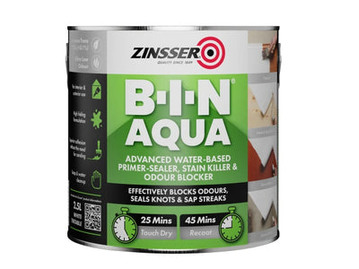 Zinsser B-I-N® Aqua 2.5 litre – – Now available at MTN Shop UK.
