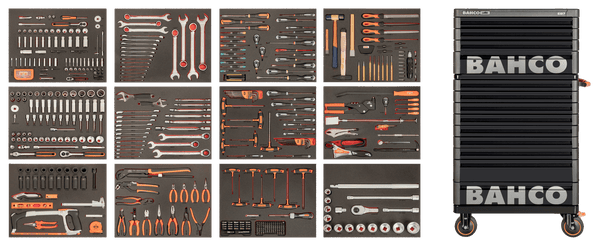 Bahco XLARGE Tool Trolley General Purpose Tool Kit, 560 Piece