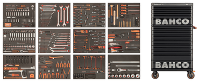 Bahco XLARGE Tool Trolley General Purpose Tool Kit, 560 Piece