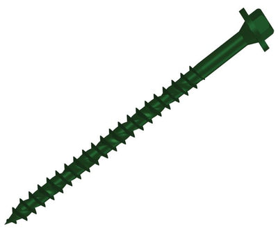 ForgeFix Hexagonal/TORX® Compatible Timber T30 Screws Green 7x150mm Tub 50