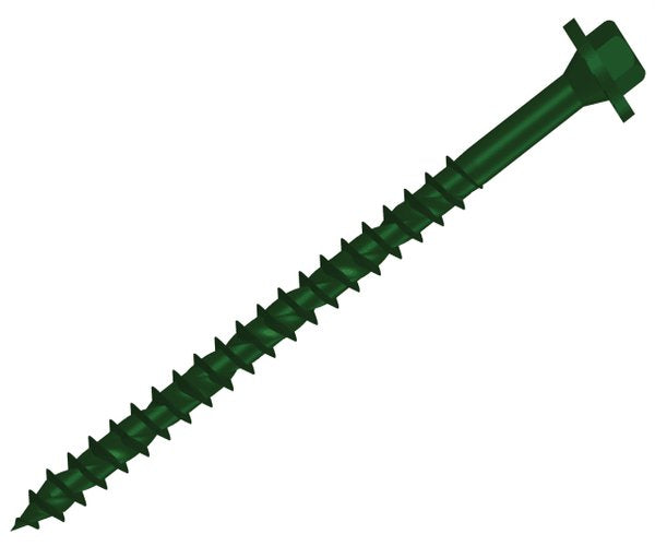 ForgeFix Hexagonal/TORX® Compatible Timber T30 Screws Green 7x65mm Tub 50