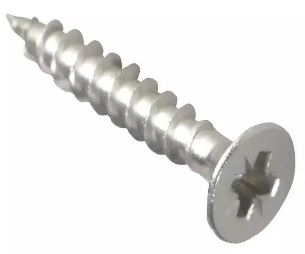ForgeFix Multi-Purpose Pozi Compatible Screw CSK ST S/Steel 4.0 x 25mm Box 200