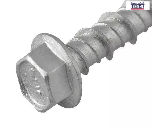 ForgeFix Lightning Bolt Hex/Flange Head M6 x 100mm Box 100 - imagen 2