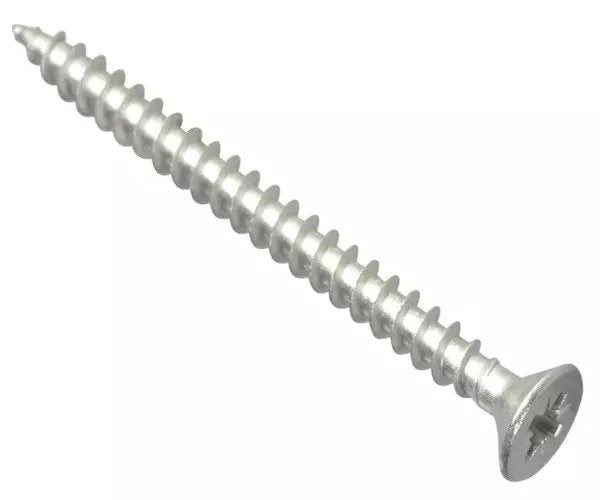 ForgeFix Multi-Purpose Pozi Compatible Screw CSK ST S/Steel 5.0 x 60mm Box 100