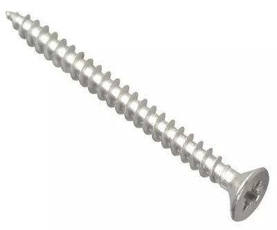 ForgeFix Multi-Purpose Pozi Compatible Screw CSK ST S/Steel 5.0 x 60mm Box 100