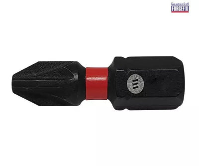 ForgeFix ForgeFast Pozidriv Compatible Impact Bit PZ1 x 25mm (Card 2)