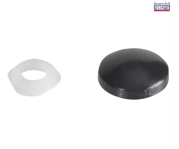 ForgeFix Domed Cover Cap Black No. 6-8 Forge Pack 20