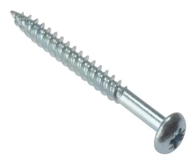 ForgeFix General Purpose Pozi Compatible Screw Round Head TT ZP 1.1/2in x 10 Box 200