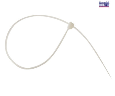 ForgeFix Cable Tie Natural/Clear 8.0 x 450mm (Bag 100)