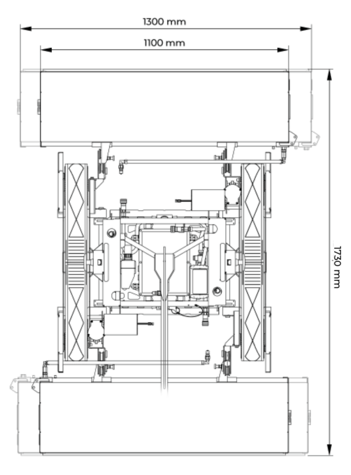 Technical drawing of a mechanical component with dimensions labeled - imagen 7