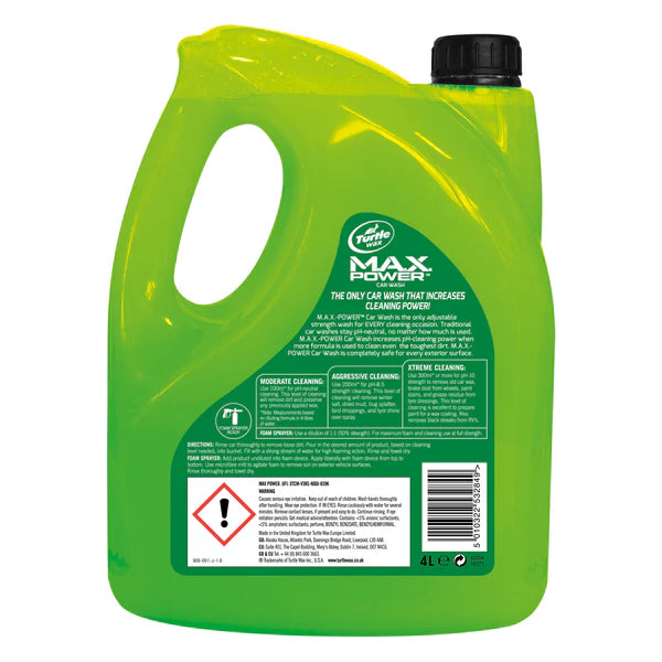 Turtle Wax M.A.X.-Power Car Wash Shampoo 4 litre – – Now available at MTN Shop UK. - imagen 5