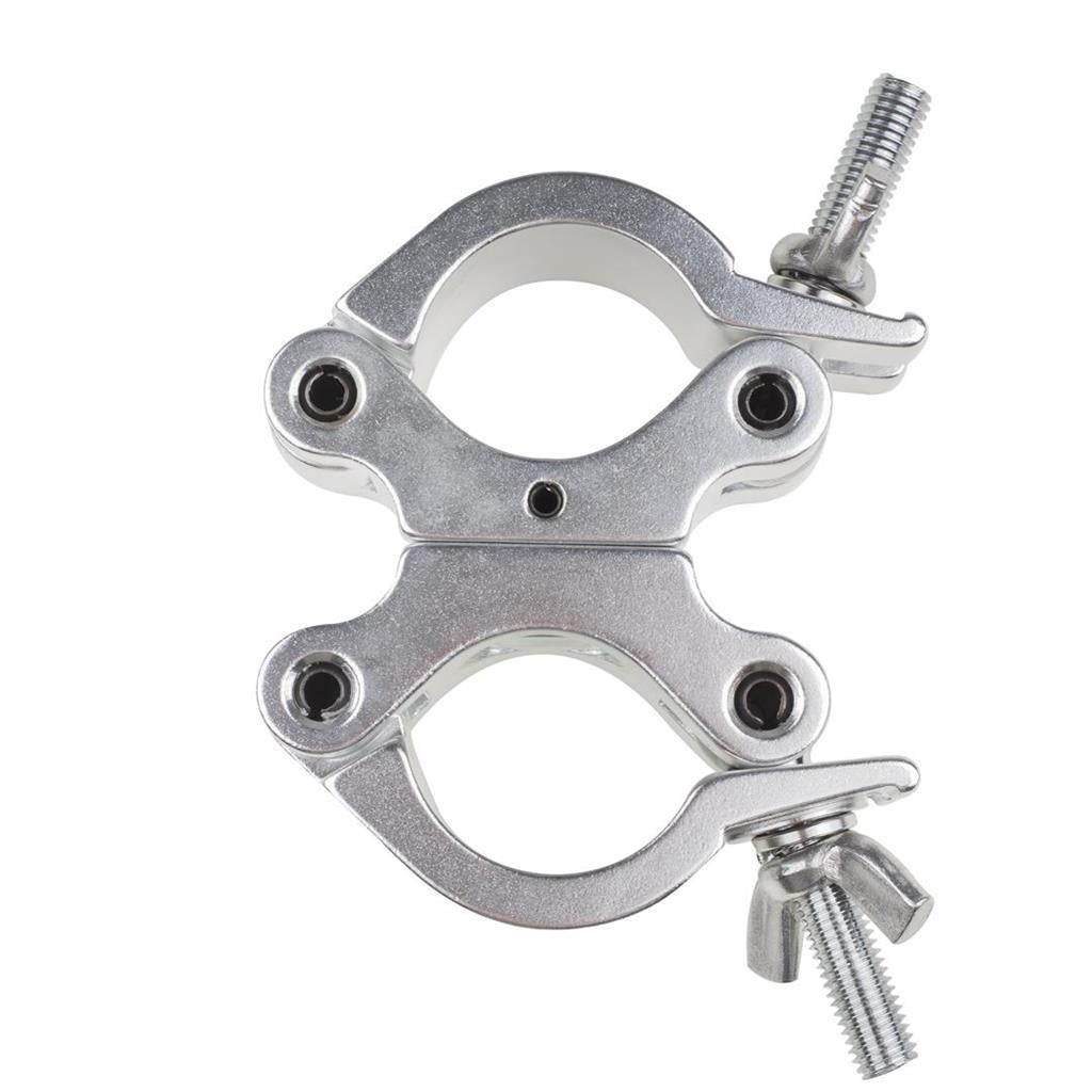 Swivel Coupler with 500kg Working Load Limit in silver side view - imagen 2