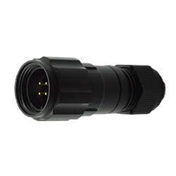 4 Pin Circular Connector Male (Locking Ring) - imagen 2