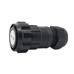 2 Pin Circular Connector - 22B Female Inline (Locking Ring) - imagen 2