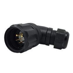 Circular 5 Pin Male Angled Connector