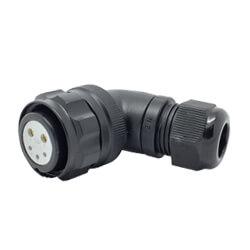 Circular 5 Pin Connector- Female Angled