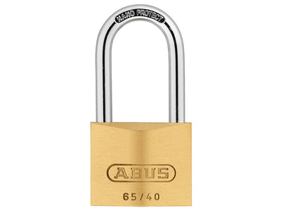 ABUS Mechanical 65/40mm Brass Padlock 40mm Long Shackle Keyed Alike 6404 – – Now available at MTN Shop UK.