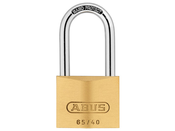 ABUS Mechanical 65/40mm Brass Padlock 40mm Long Shackle Keyed Alike 6406 – – Now available at MTN Shop UK.