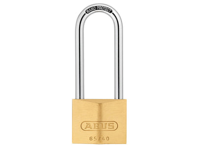 ABUS Mechanical 65/40mm Brass Padlock 63mm Long Shackle Carded – – Now available at MTN Shop UK.