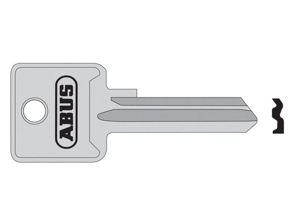 ABUS Mechanical 85/50 50mm +60 Left Hand Key Blank – – Now available at MTN Shop UK.