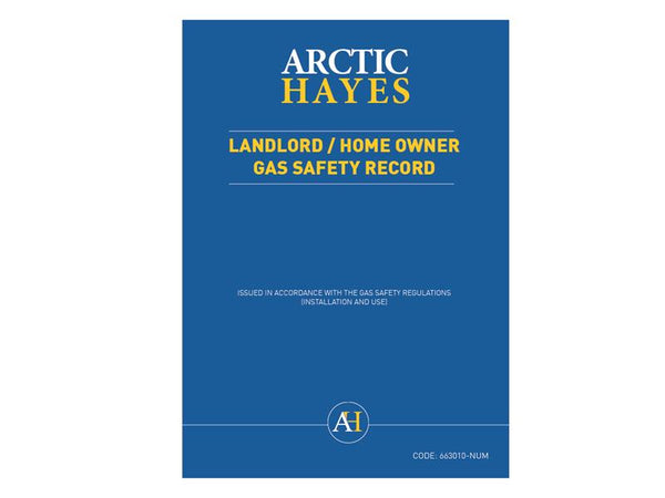 Arctic Hayes Landlord/Homeowner Gas Safety Record (Pad of 25) – – Now available at MTN Shop UK.