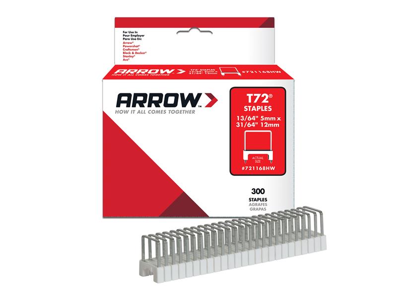 Arrow T72 Clear Insulated Staples 5 x 12mm (Box 300) – – Now available at MTN Shop UK. - imagen 2