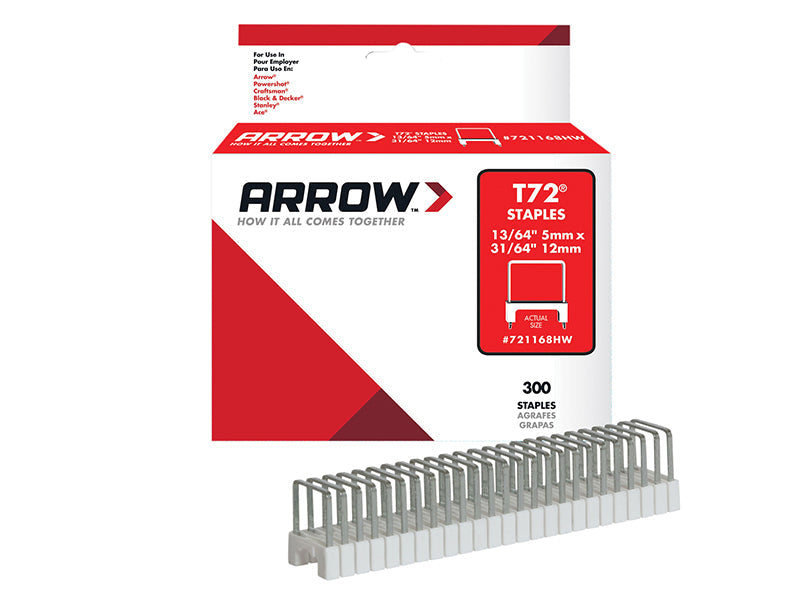 Arrow T72HW Clear Insulated Staples for Hardwood 5 x 12mm (Box 300) – – Now available at MTN Shop UK. - imagen 2