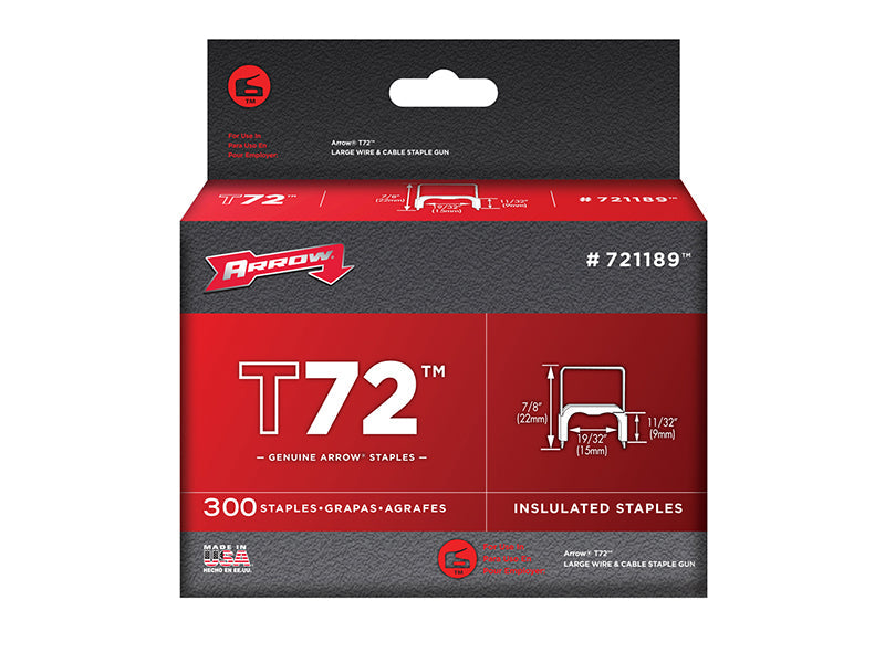 Arrow T72 Clear Insulated Staples 9 x 15mm (Box 300) – – Now available at MTN Shop UK. - imagen 2