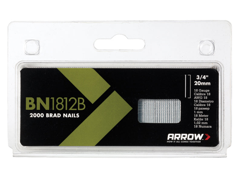 Arrow BN1812B Brad Nails 20mm Brown Head (Pack 2000) – – Now available at MTN Shop UK. - imagen 2