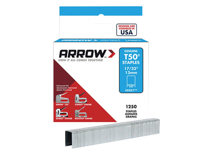 Arrow T50 Staples Ceiltile 13mm (Box 1250) – – Now available at MTN Shop UK.