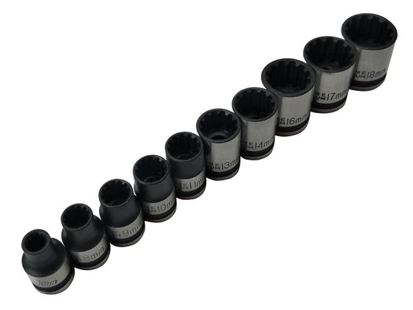 BlueSpot Tools 3/8in Drive Spline Socket Set Metric, 10 Piece – – Now available at MTN Shop UK.