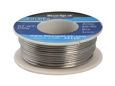 BlueSpot Tools Flux Covered Solder 100g 60/40 – – Now available at MTN Shop UK.