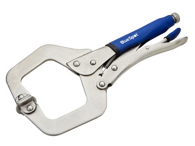 BlueSpot Tools Locking C-Clamp with Swivel Pads 280mm (11in) – – Now available at MTN Shop UK.