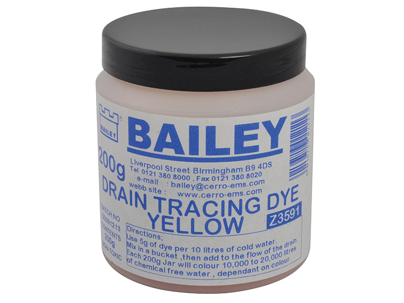 Bailey 3591 Drain Tracing Dye - Yellow – – Now available at MTN Shop UK. - imagen 2