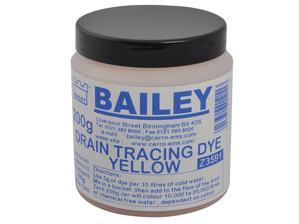 Bailey 3591 Drain Tracing Dye - Yellow – – Now available at MTN Shop UK.