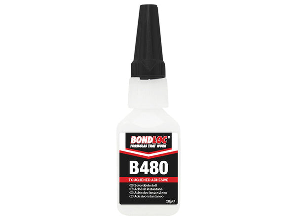 Bondloc B480 Black Rubber Toughened Cyanoacrylate 20g – – Now available at MTN Shop UK.