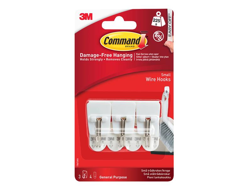 Command™ White Wire Hooks (Pack 3) – – Now available at MTN Shop UK. - imagen 2
