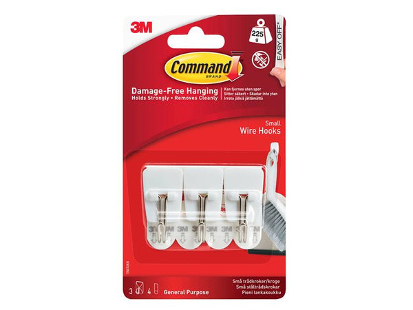 Command™ White Wire Hooks (Pack 3) – – Now available at MTN Shop UK.