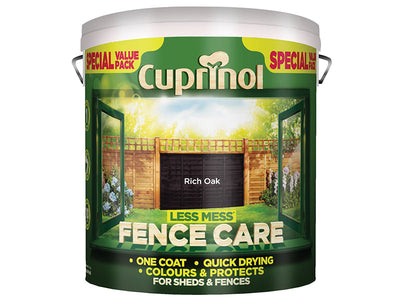 Cuprinol Less Mess Fence Care Rich Oak 6 litre – – Now available at MTN Shop UK.